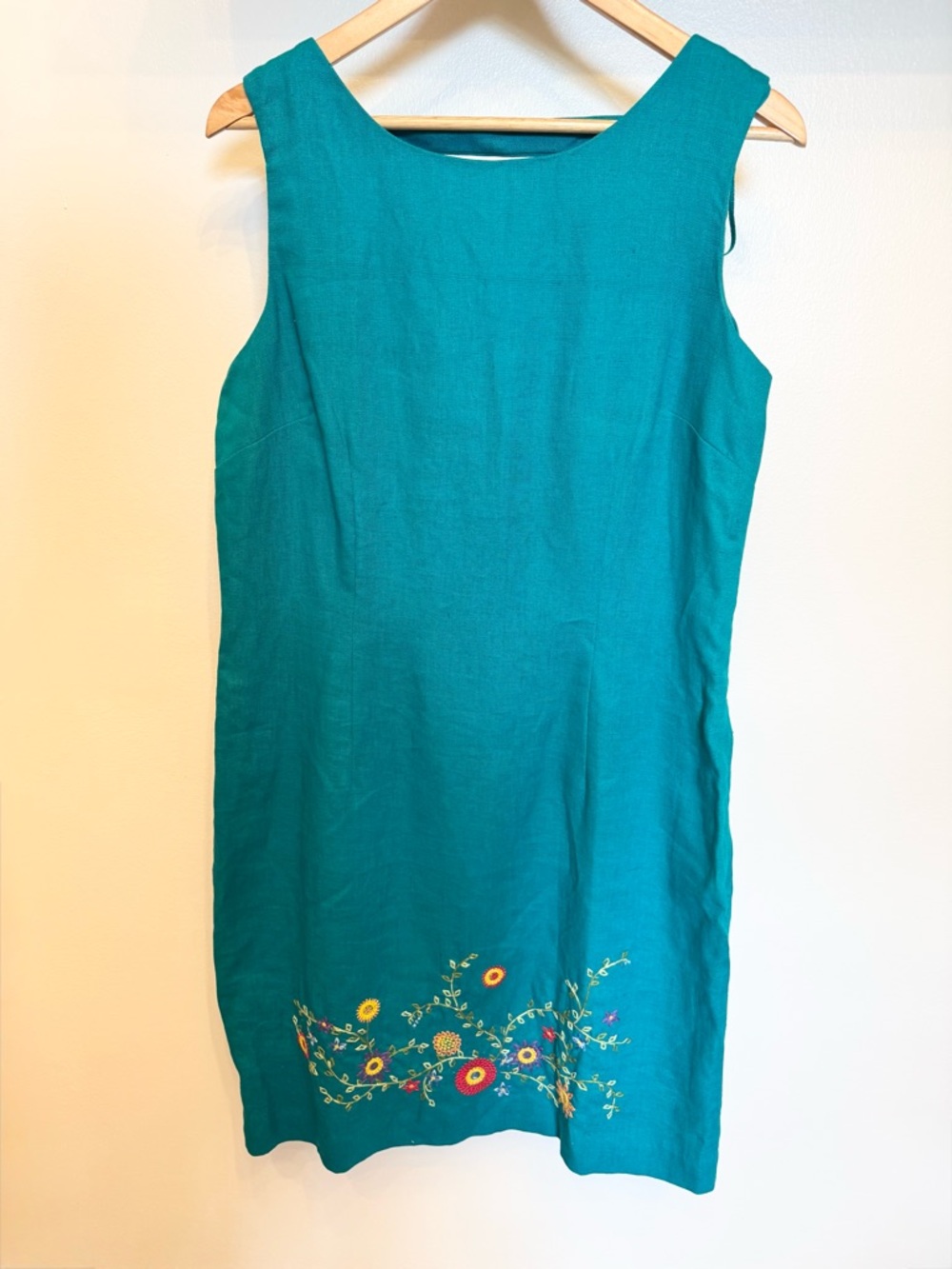 Vintage John Robert’s Teal Sleeveless Shift Dress